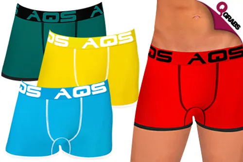 For QR79 Stock Up on the Necessities with Packs of Three AQS Men’s Boxers! (QR182 Value)